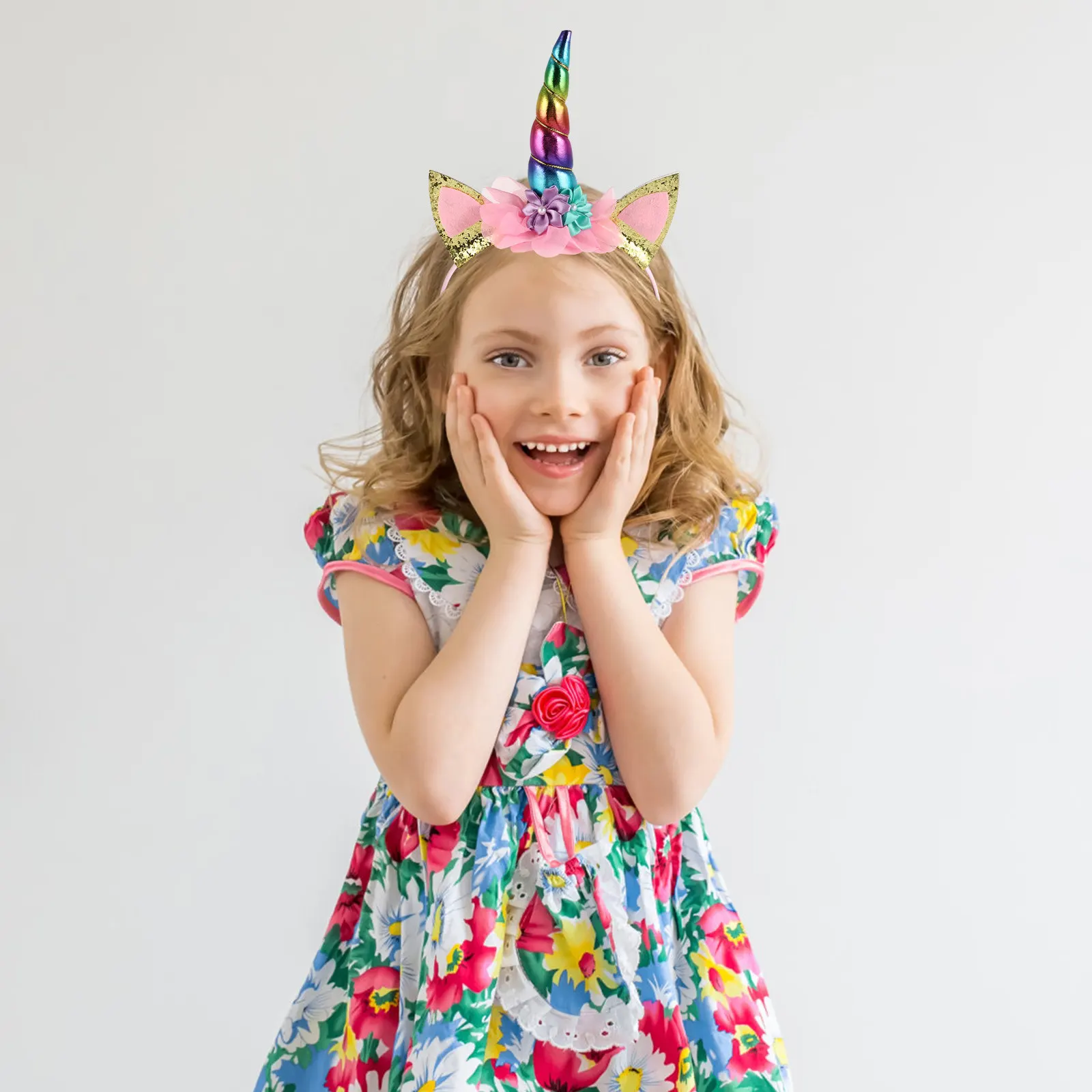 Unicorn Headband for Kids Creative Gift Ideal for Birthday Party Favors Children Hair Bands Comfortable Fit Most Kids Ages 3-10