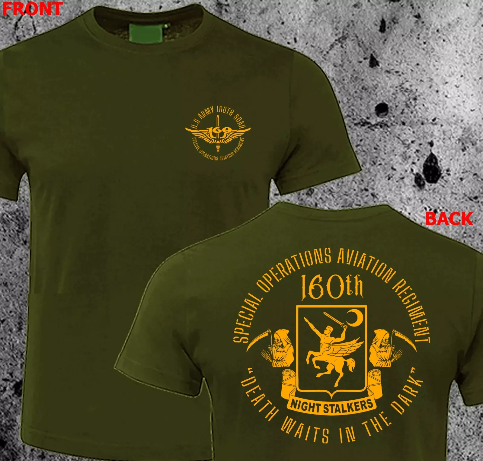 160th Special Operations Aviation Regiment Night Stalkers T-Shirt 100% Cotton O-Neck Short Sleeve Summer Casual Mens T-shirt