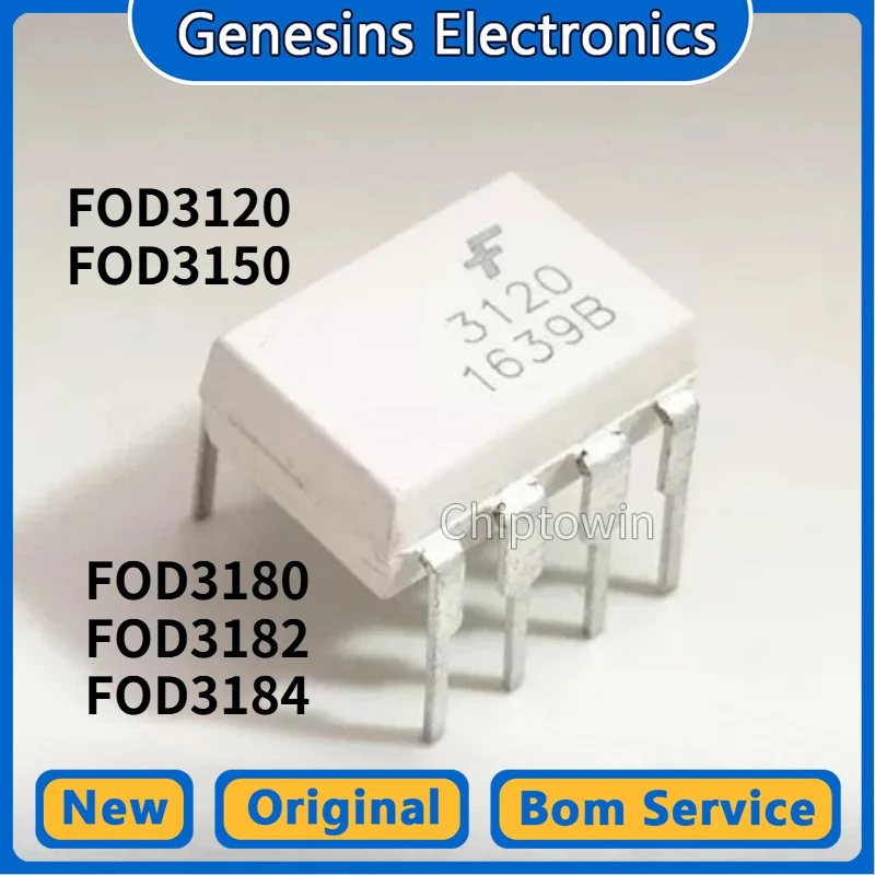 5/50 pcs Original FOD3120 FOD3150 FOD3180 FOD3182 FOD3184 DIP-8 high-speed optocoupler WN7