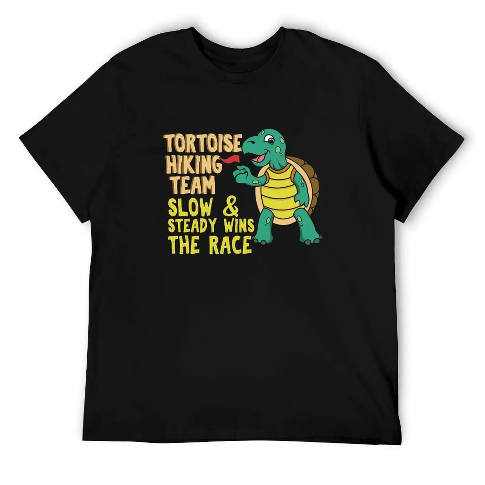 

Tortoise Hiking Team Slow and Steady Gift for Hikers T-Shirt funny t shirts man t shirts for man slim fit T-Shirt