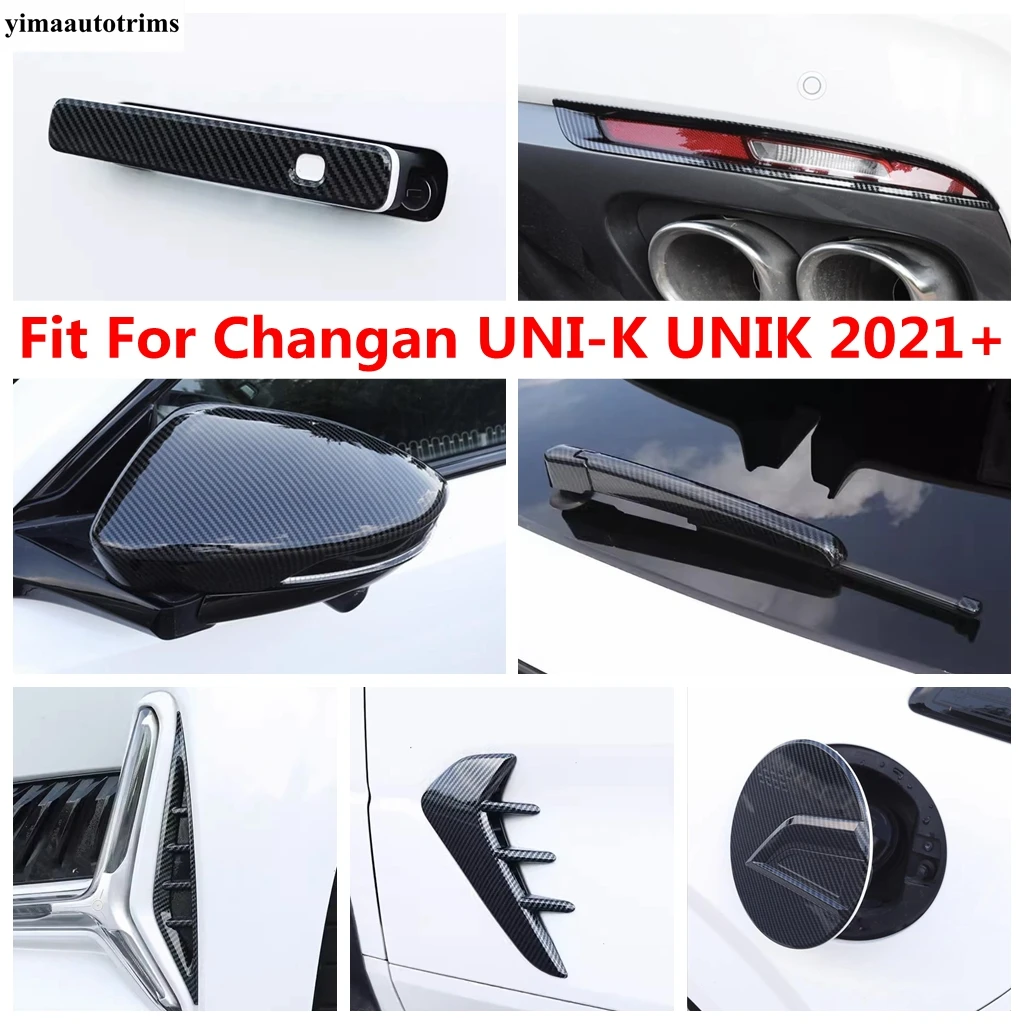 

Front Rear Fog Light Eyebrow / Window Wiper / Door Handle / Fuel Tank Cover Trim For Changan UNI-K UNIK 2021 - 2024 Accessories