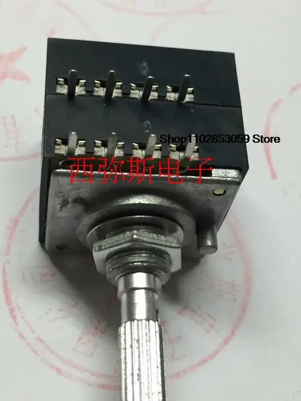 1PCS  Fever grade blue plastic case RH2702 A50K A100K A250K 25MM potentiometer with tap