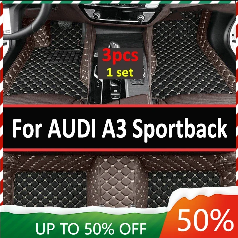 

For AUDI A3 Hatchback/Sportback 2013 2014 2015 2016 2017 2018 Car floor mats Custom foot Pads automobile carpet cover interior