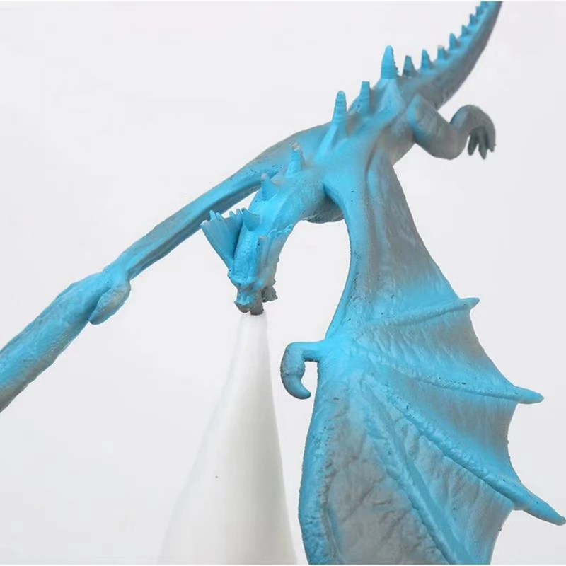 Lampada a forma di drago con respirazione a fuoco stampata in 3D luce notturna per la decorazione degli animali della camera da letto della camera dei bambini luce ricaricabile