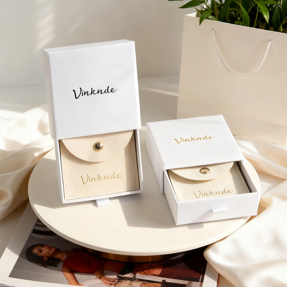 

24 компл., 9x9x2,5 см, роскошная шкатулка для драгоценностей на заказ, белая картонная бумажная коробка для ящиков, конверт, ювелирные изделия, серьги, кольцо, сумка, подарочная сумка