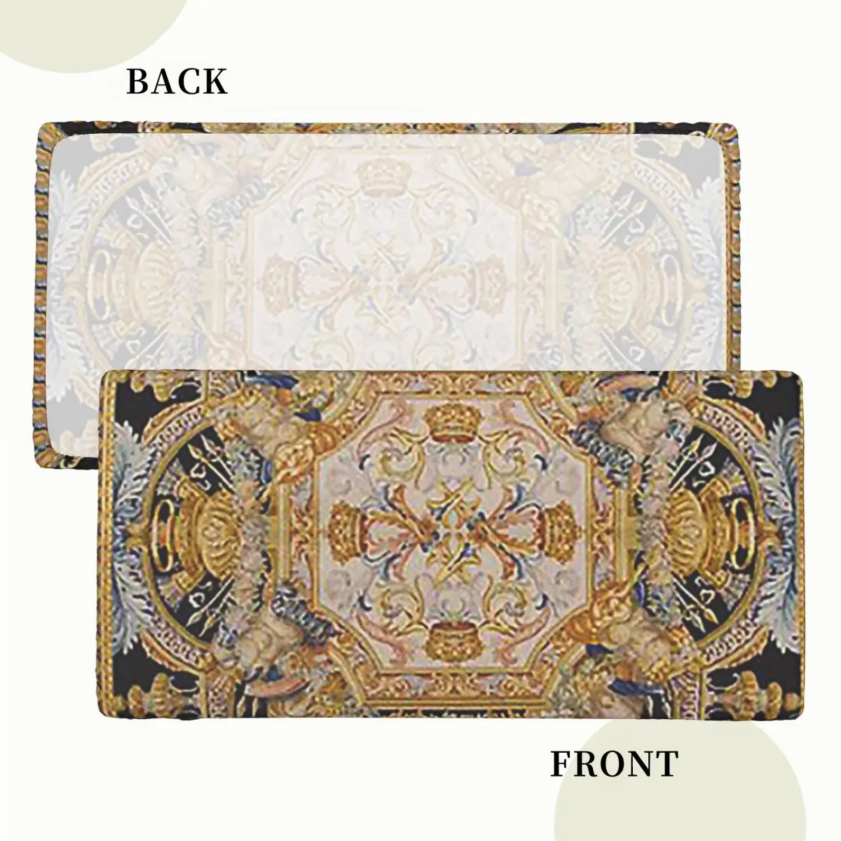 Baroque Madness Custom Rectangular Tablecloth Oilproof Table Cover for Dining Events Table Cloth