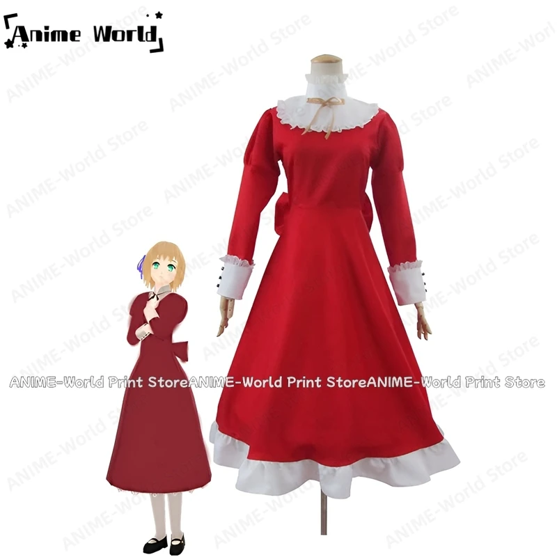 

《Custom Size》Anime Axis Powers Hetalia Liechtenstein Dress Cosplay Costume Christmas Party Halloween Uniform