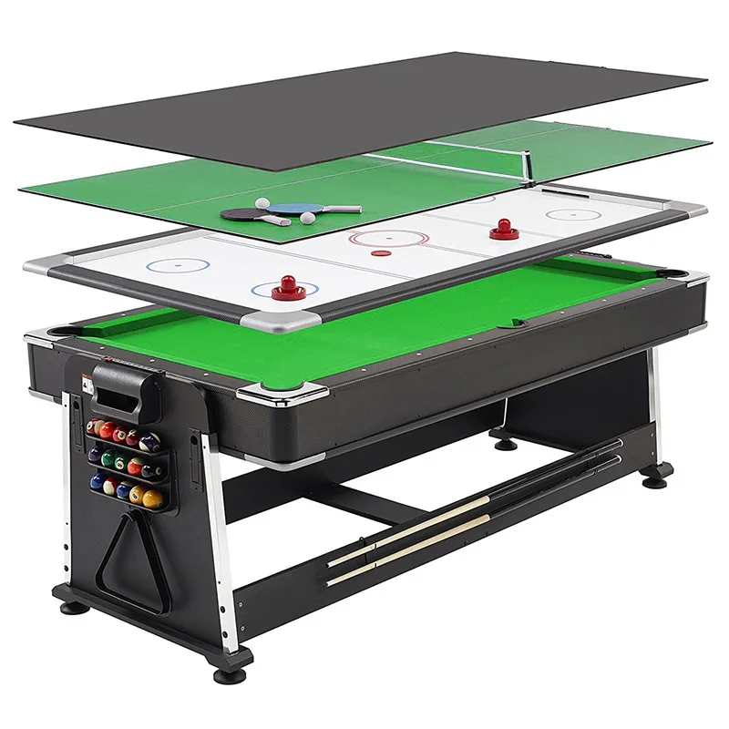 Factory-direct Supply Large 3-in-1 Multi-functional Convertible Pool Table Medium-density Fiberboard Table/air Table