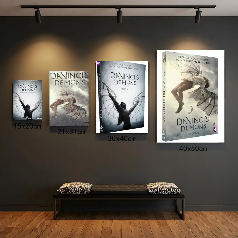 tv series D-Da Vincis Demons-S Painting Calligraphy Boho Botanical Decor for Living Room  Elegant Home Style