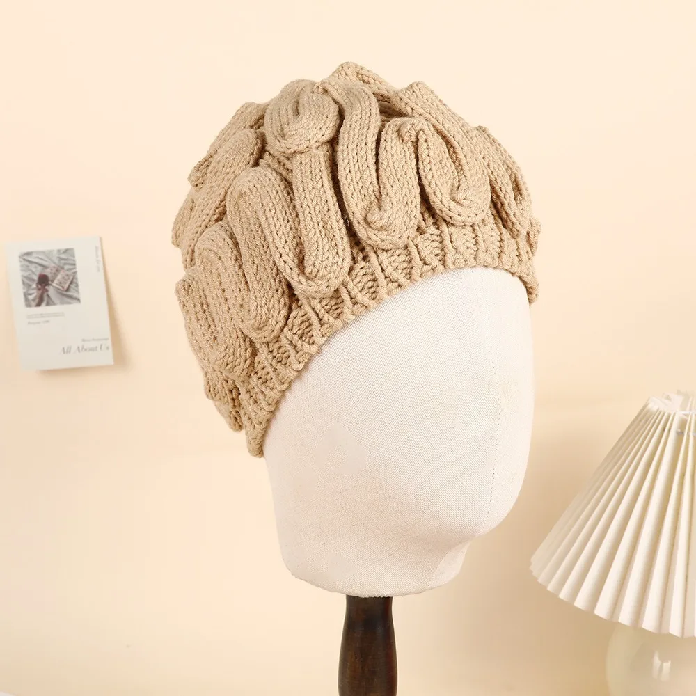 Windproof Creative Knitted Brain Hat Playful Warm Brain Pullover Cap Hip-hop Soft Funny Brain Beanie Outdoor