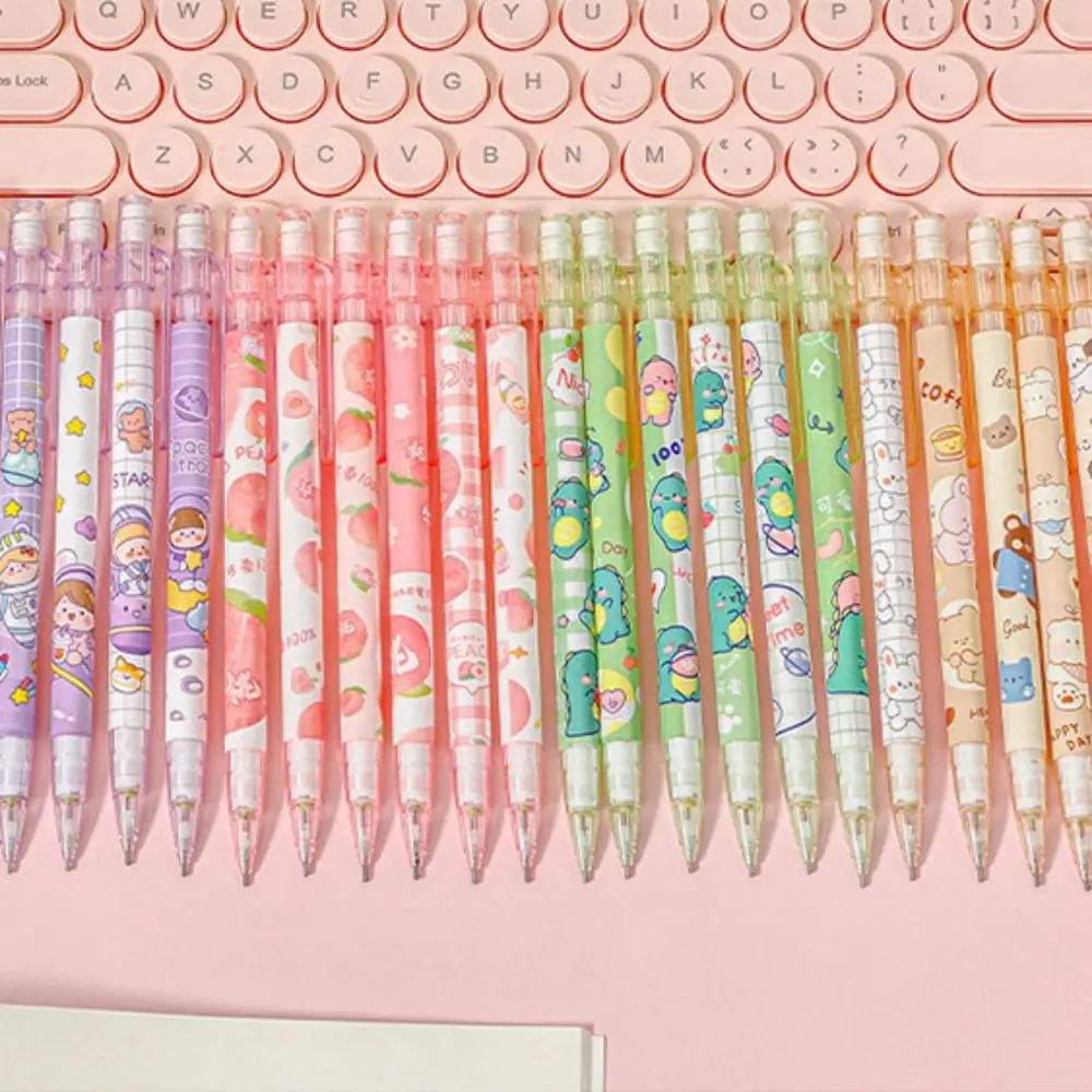 Writing Tool 0.5mm Mechanical Pencil Animals Peach Automatic Pencils Astronaut Cartoon Press Pen Students Prize