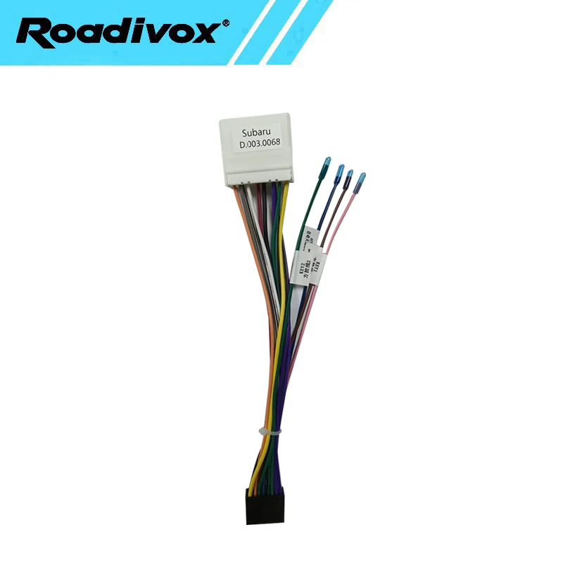 Car Radio Wire Harness Power Adapter For Subaru Forester Impreza Legacy Outback 16pin Android Stereo GPS ISO Cable Connector