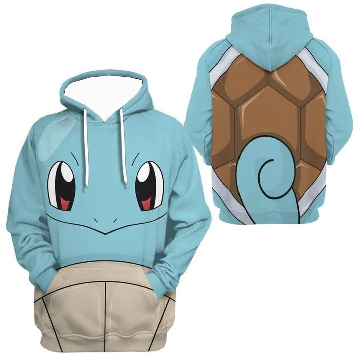 الرجال الأوروبية والأمريكية أنيمي الكرتون 3D الرقمية المطبوعة هوديي البلوز سترة بوكيمون أنيمي الطرفية