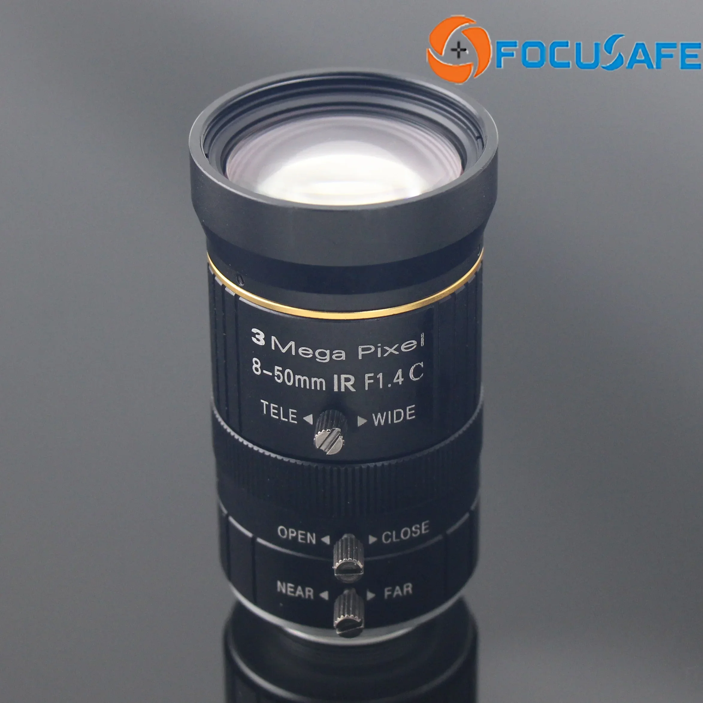 In stock Competitive Cctv Lens  8-50mm 3MP F1.4 Manual Iris C Mount Lens