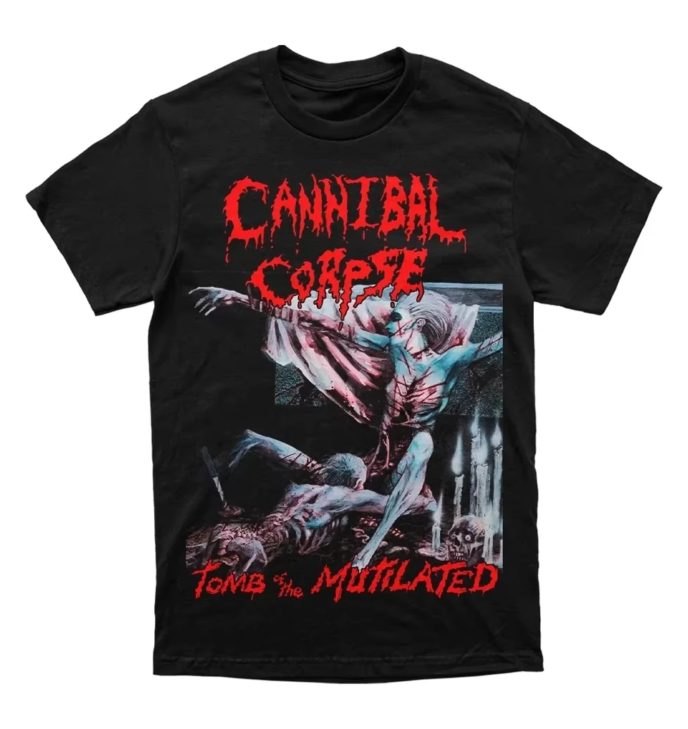Cannibal Corpse Band Butchered at Birth Punk Rock Print Heavy Metal Y2K Gothic Style Fashion Comfortable Women And Men T-Shirt