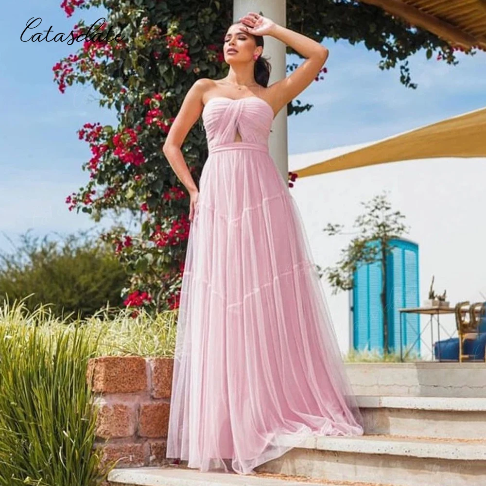 Catasdate vestidos de festa à noite cortados vestidos formais para eventos especiais maxi vestido de cerimônia de casamento elegante personalizado