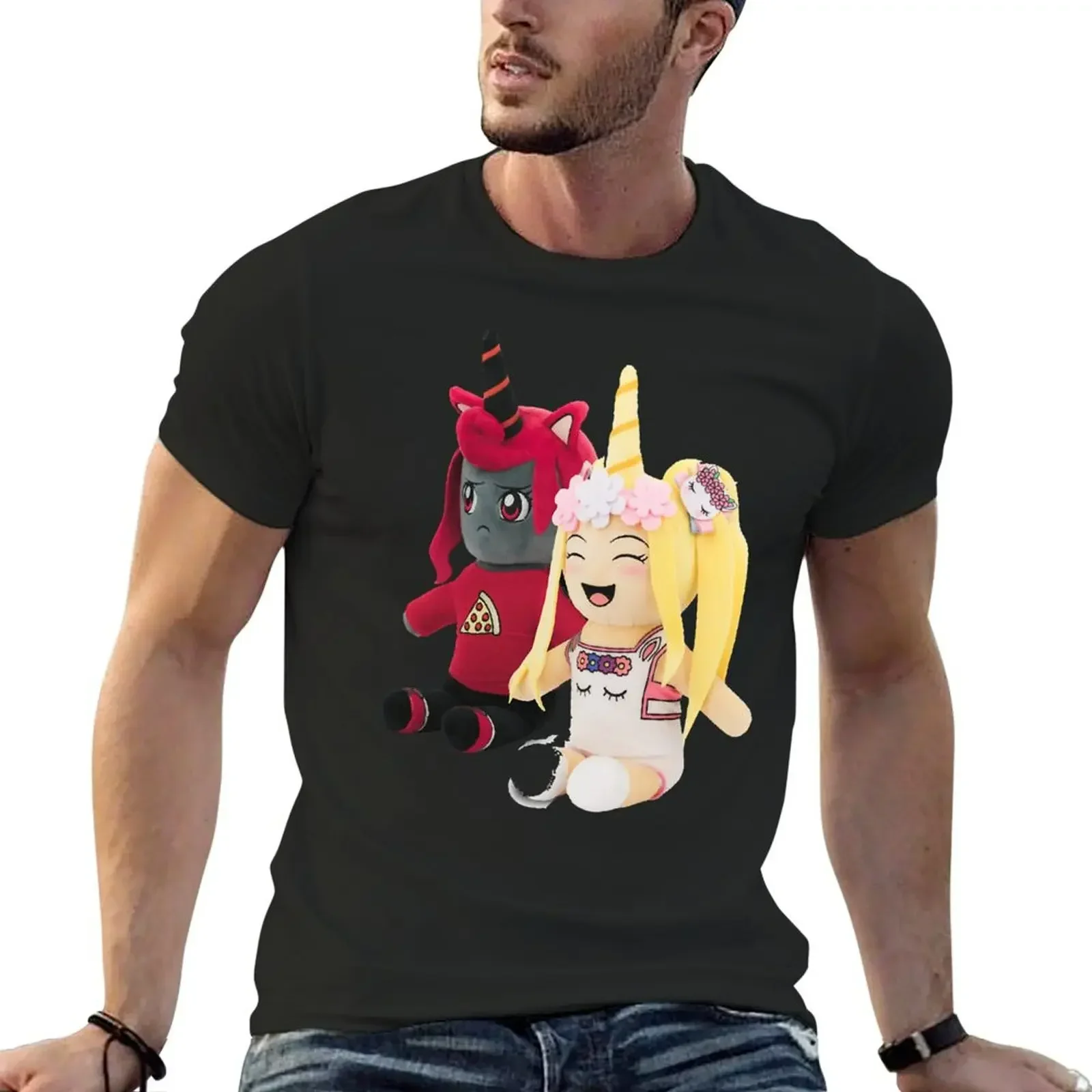 

Iamsanna Unicorn Twins, Moody T-shirt cute clothes blanks graphics men graphic shirts Hot Sale Crewneck Round Neck Short Sleeve