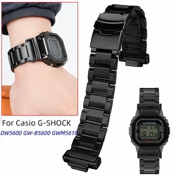 For Casio G-shock Dw5600 Gwm5610 Stainless Steel Men Watch Strap Quick Metal 5600 5610 GA110 GA-700 Watchband Case Accessories