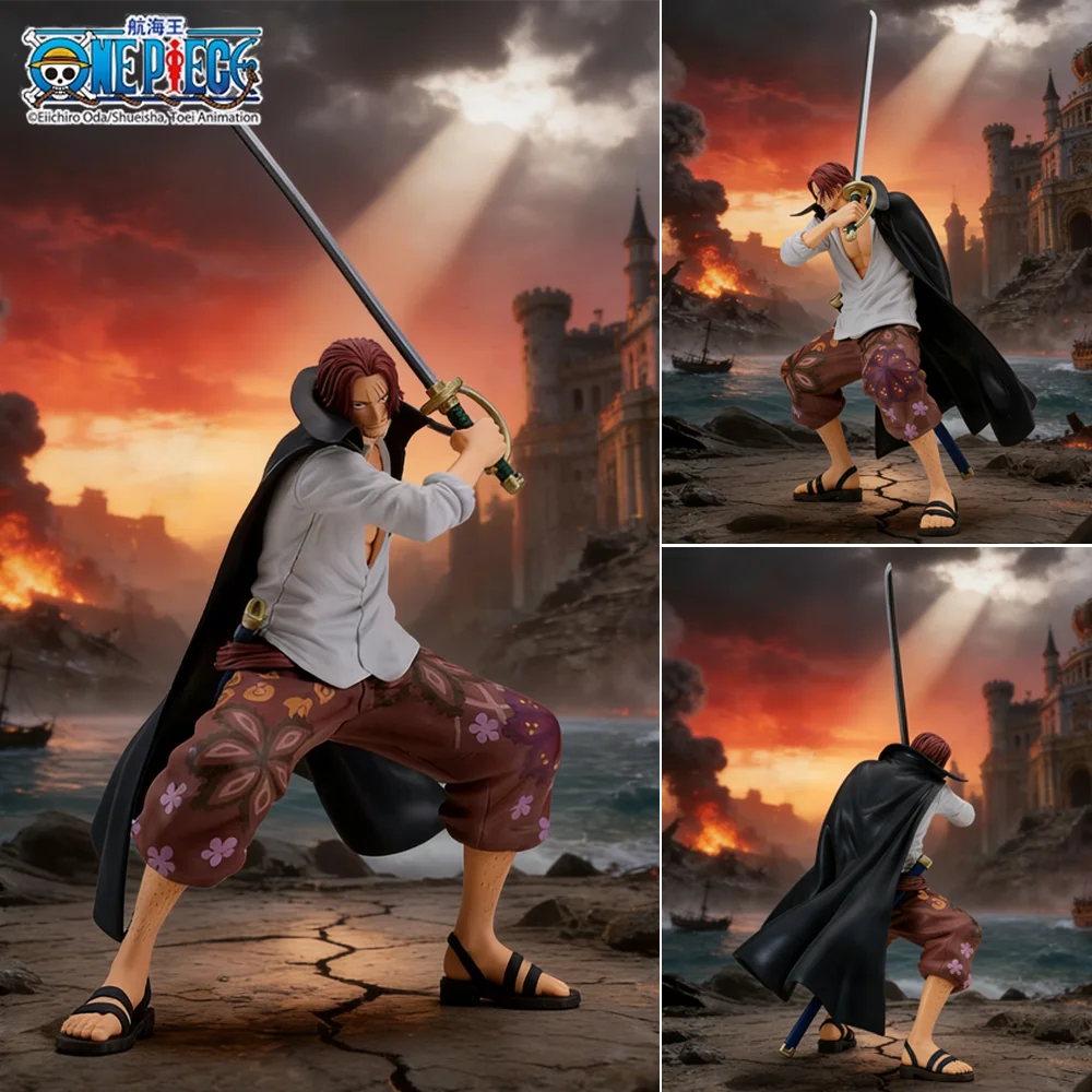 

Официально лицензированная фигурка Шанка из One Piece (1 шт.) - боевая поза, декоративная коллекционная вещь, идеально подходит для подарков на праздники и дни рождения.