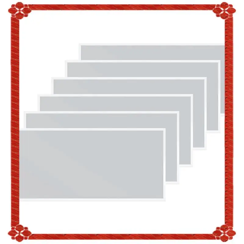 

24-Hour Delivery Sand Blast Film Replacement, 6Pcs Adhesive Standard Abrasive Blasting Cabinet Lens Cover For Sandblast Cabinet,