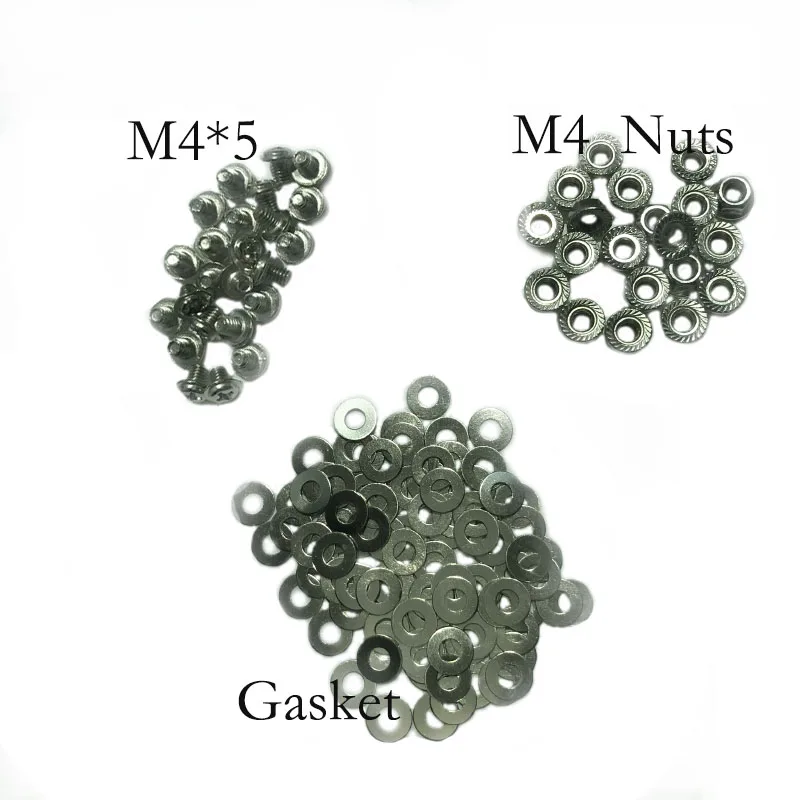 

100 sets /lot 32650 lithium battery assembly screws nuts spacers M4 cross round head for DIY 32650 battery assembly fixed access