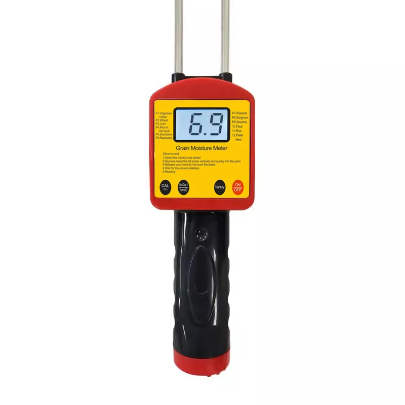 Digital Smart Grain Moisture Meter Tester for 12 Grains Moisture Testing Wheat Corn Beans Rice Soybean Sorghum Peanut Sesame