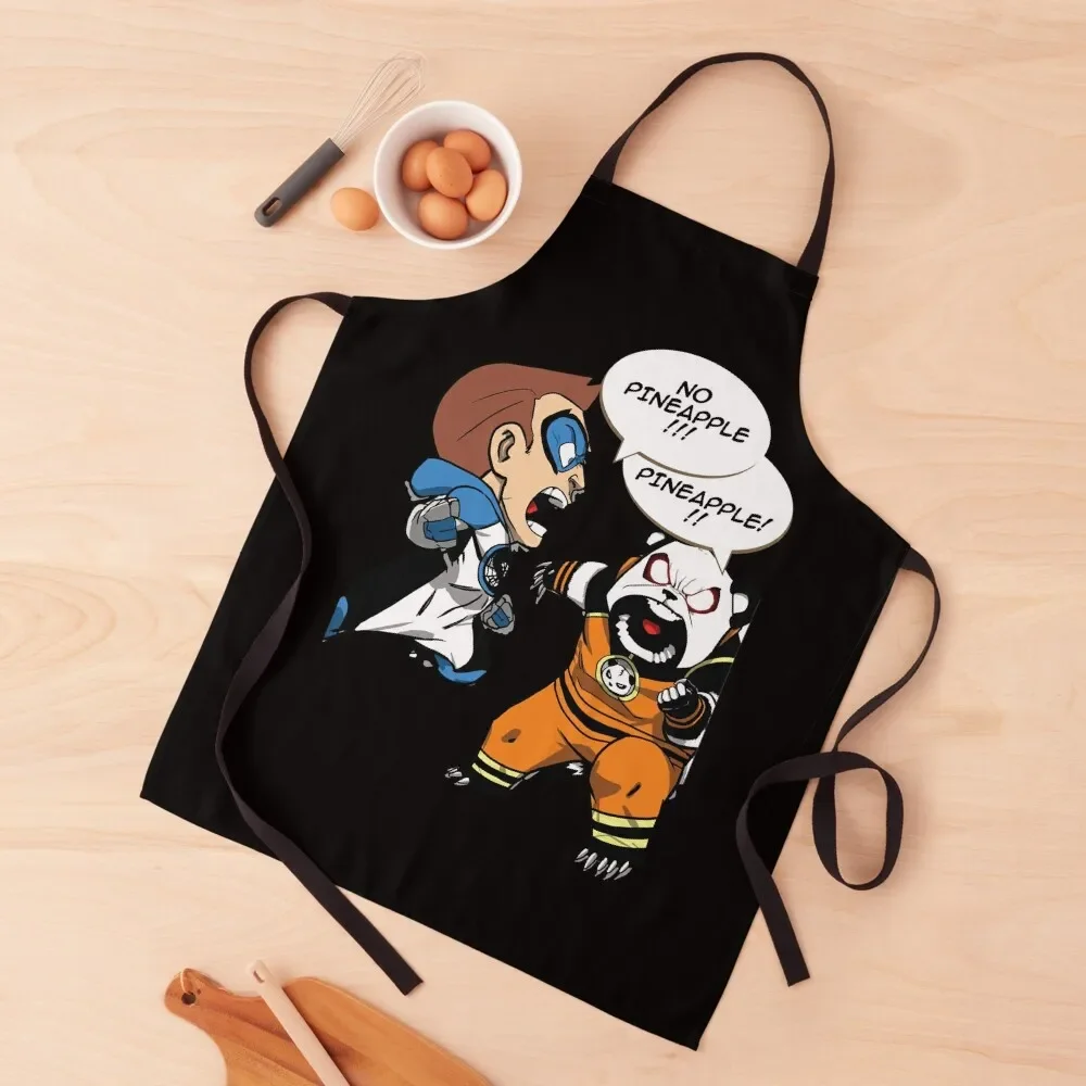 Spider-Squirrel & Trash Panda Pizza Fight Apron innovative kitchen and home items waterproof for women Apron