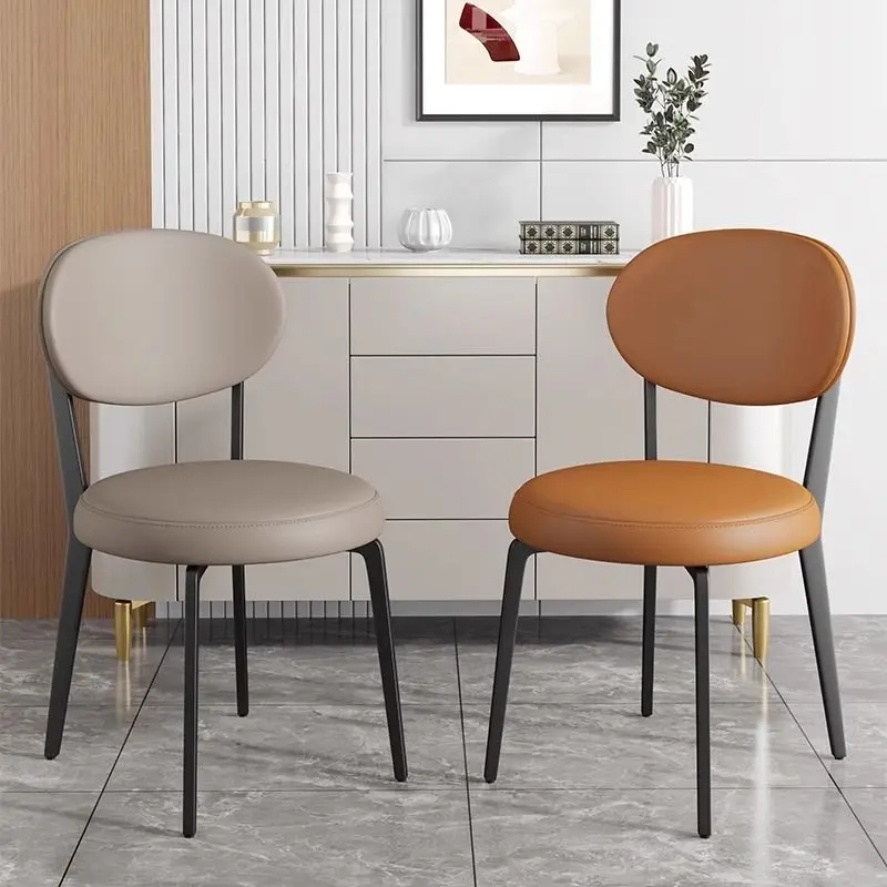 

Italian style dining chairs, modern minimalist designers, chair backrests, dining tables, chairs, internet famous cream style,