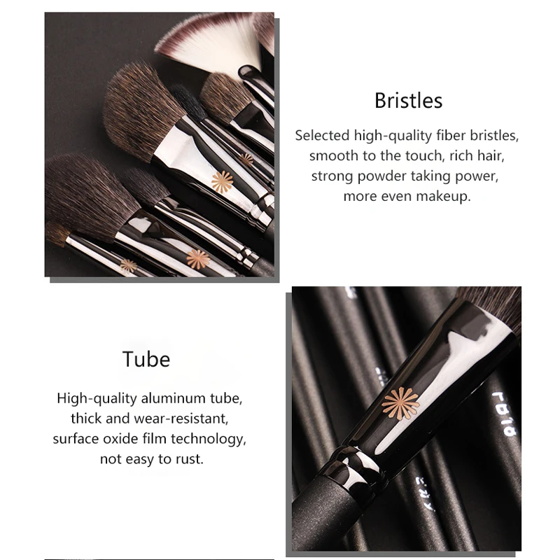 P Series Makeup Brush High Quality Animal Bristles Loose Powder Foundation Blush Concealer Brush Beauty Tools For Women