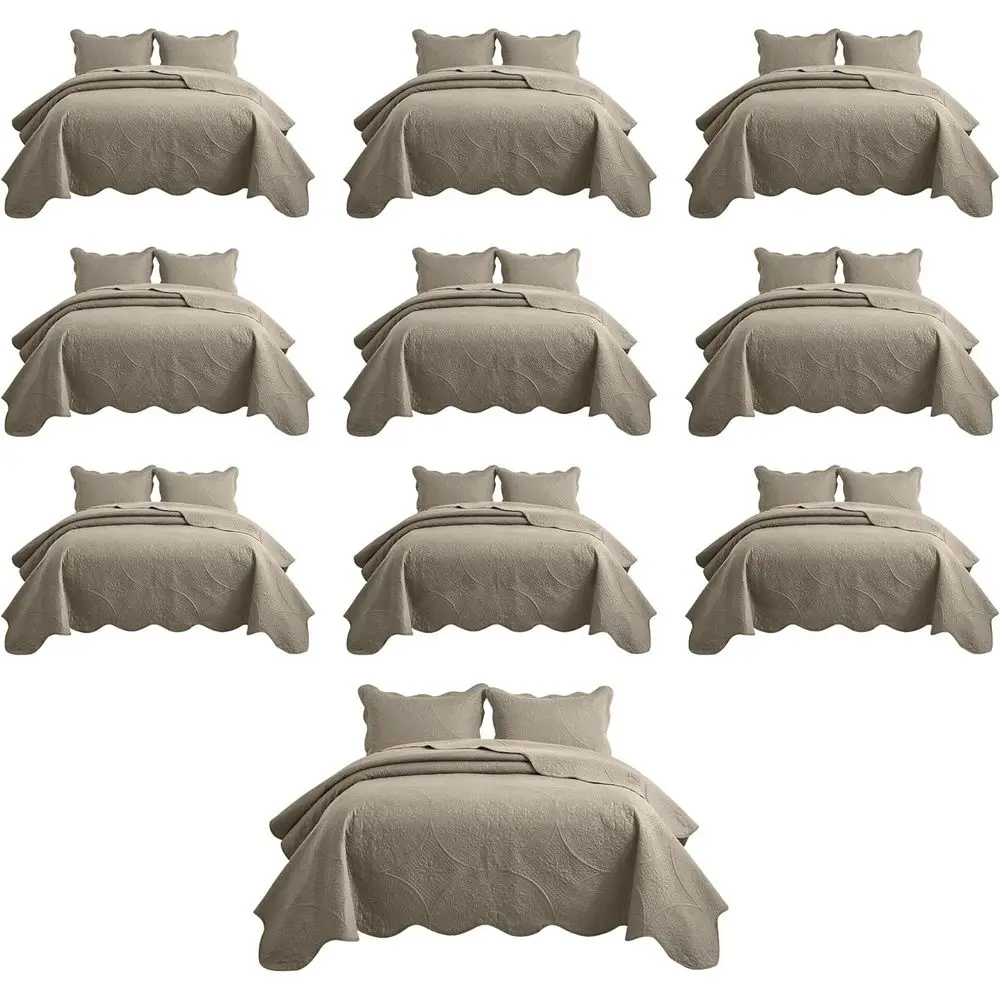 10 Pack Queen Quilt Bedding Set (90