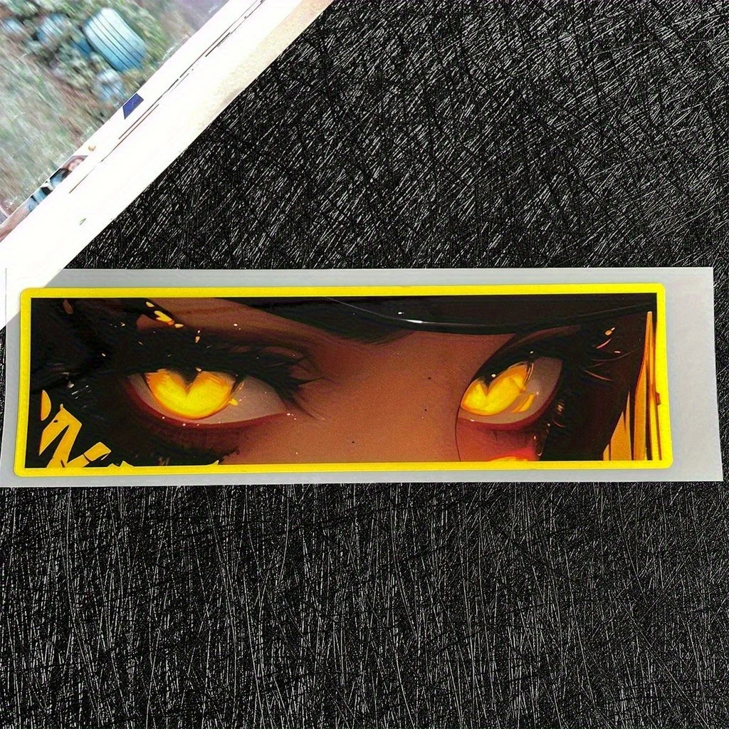 Anime Girl Eyes Waterproof PVC Vinyl Sticker Decal For JDM Car Motorcycle Helmet Scooter Decor view 5