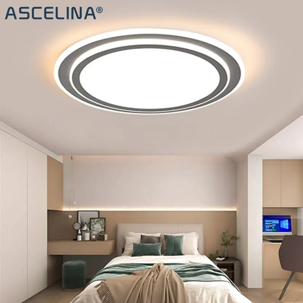 lampada led teto modern room decor luz quarto sala de estar restaurante cozinha circulo square home luminaria interior 01