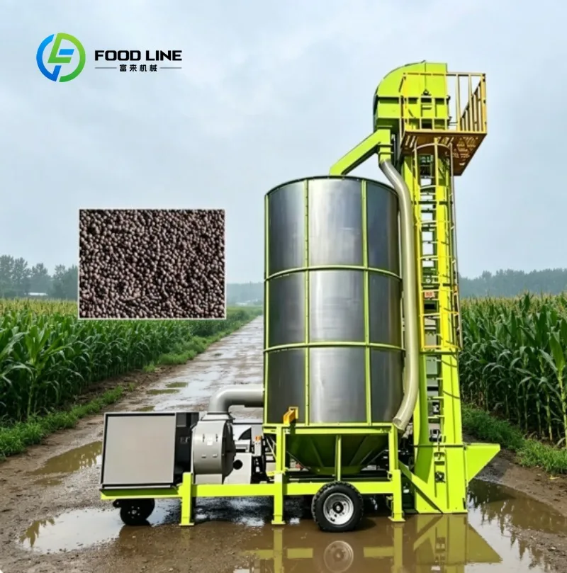 Mobile Grain Dryer with Hot Air Circulation Technology for Small to Medium Farms and Agricultural Operations