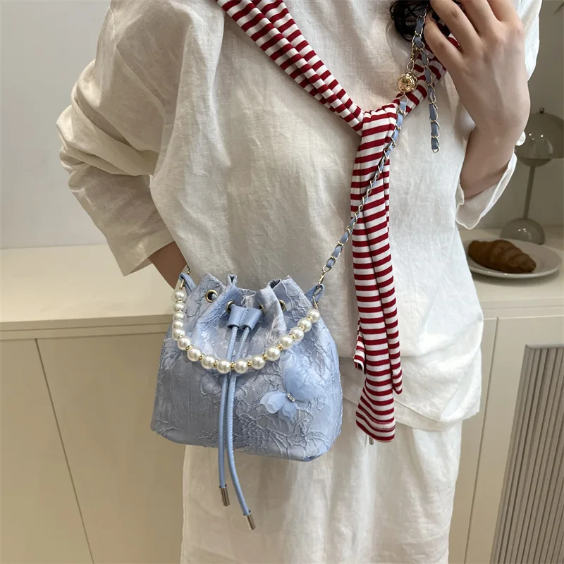 2025 new niche design women bucket handbag casual fashion female shoulder bag wholesale price