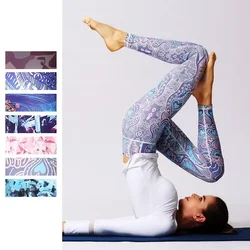 Cloud Hide-pantalones de Yoga para mujer, mallas deportivas de cintura alta, largas, estampadas, sexys, para entrenamiento y correr