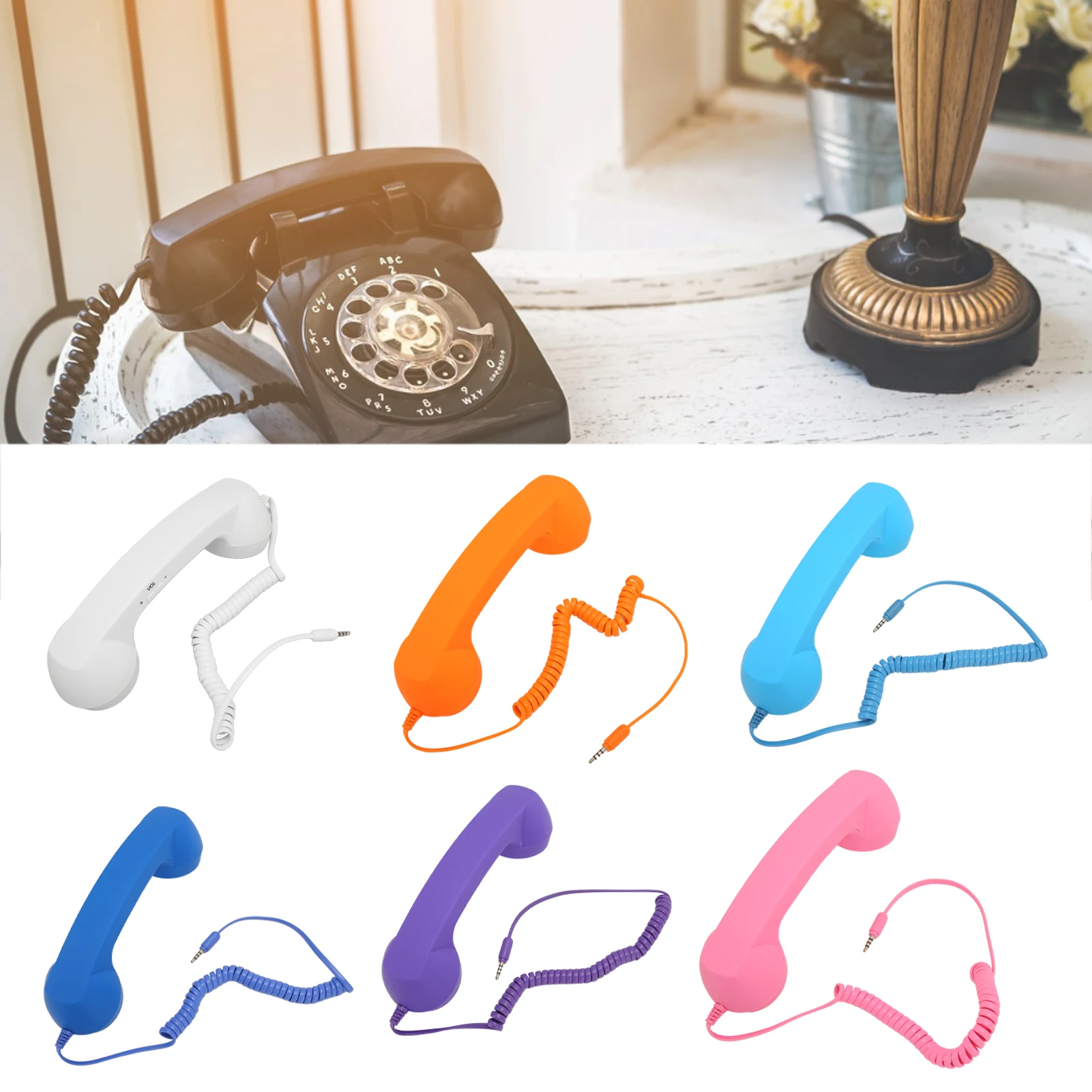 استقبال الهاتف السلكية للهواتف الذكية ، سماعة الهاتف الخليوي ، 3.5 مللي متر المكونات ، واقية من الإشعاع الرجعية ، الكمبيوتر