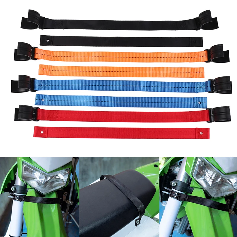 Universal Motorcycle Holding Strap Pull Sling Belt  Kit Enduro Racing Pit Dirt Bike Accessories For 50-70mm Fork Pipe Seat