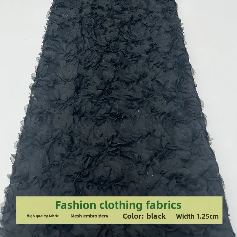 

Lace Mesh Soft Perspective Flower Flower Fabric for Childrens Clothing Dress Handmade Diy Cloth By The Yard Sewing Material