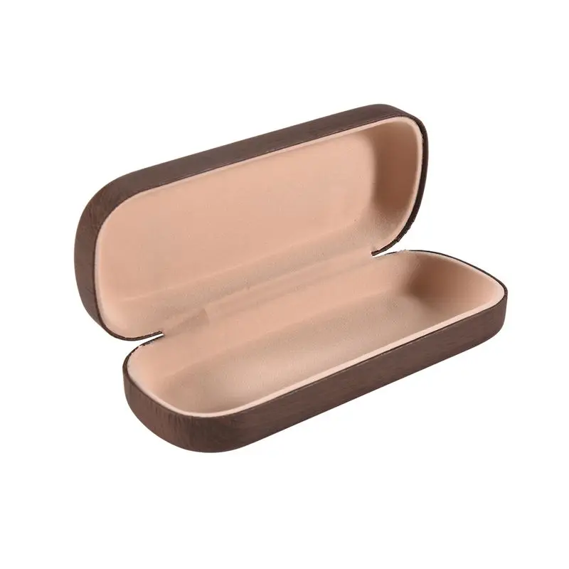 ABLK Portable Glasses Case Hard Wooden Grain Spectacle Frame Box Reading Glasses Sunglasses Holder Storage Case
