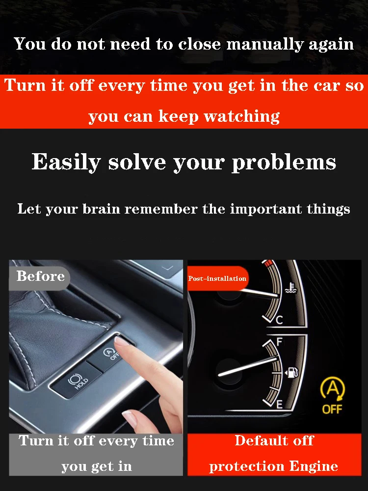 Car Automatic Start And Stop Function Close Device For Lexus ES 200 250 300H 2018 2019 2020 2021 2022 2023 Easy Install