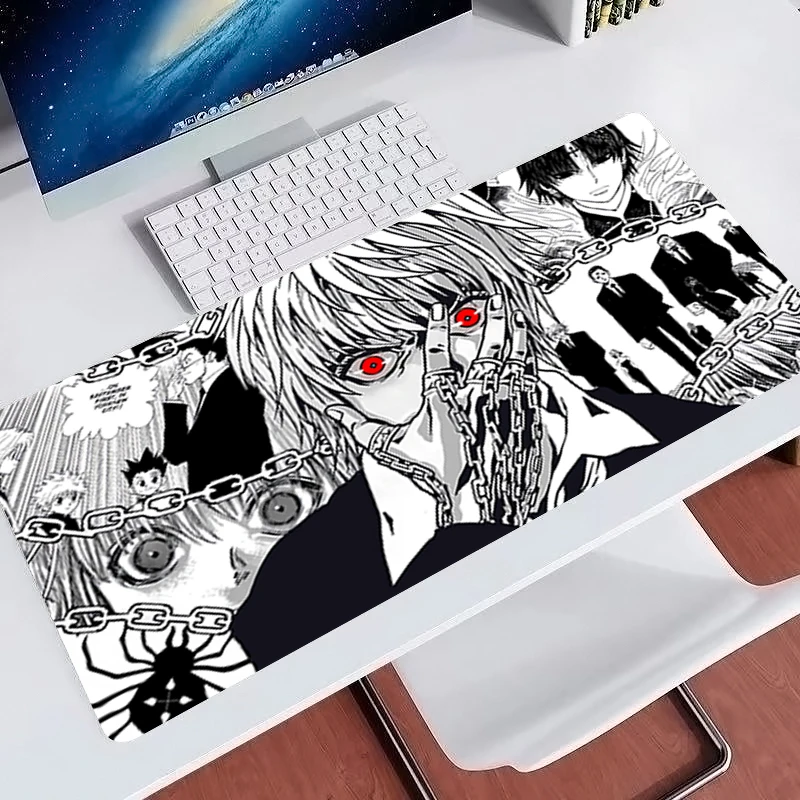 Popular Mouse Pad HD Print Anime Extended Desk mat PC Computer Accessories Gaming carpet H-hunter x H-hunter Kurapika Mousepad