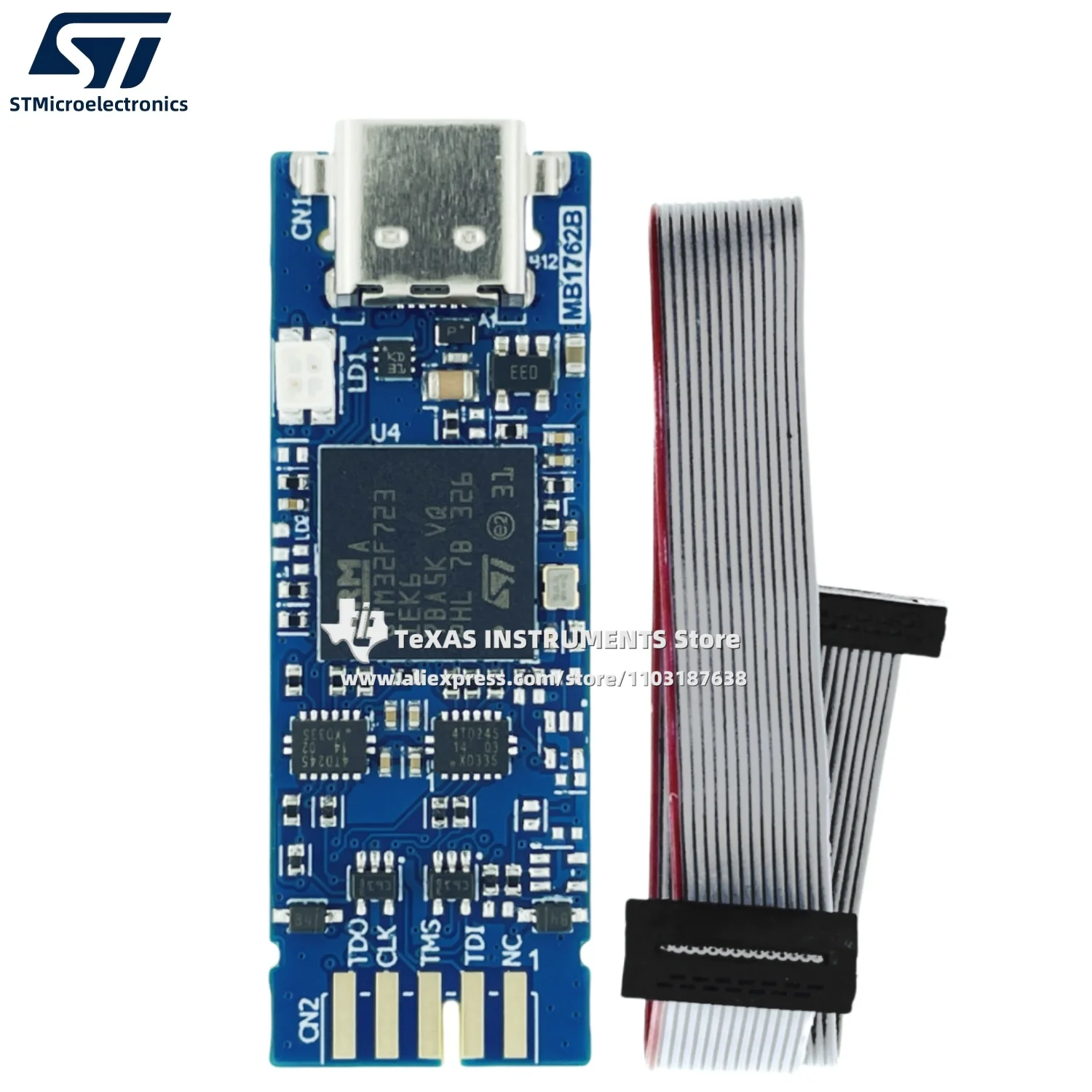 【TI Resmi】 STLINK-V3MINIE STLINK-V3MINIE Adaptor STM32 Compact Online Debugger dan Programmer Stok Asli