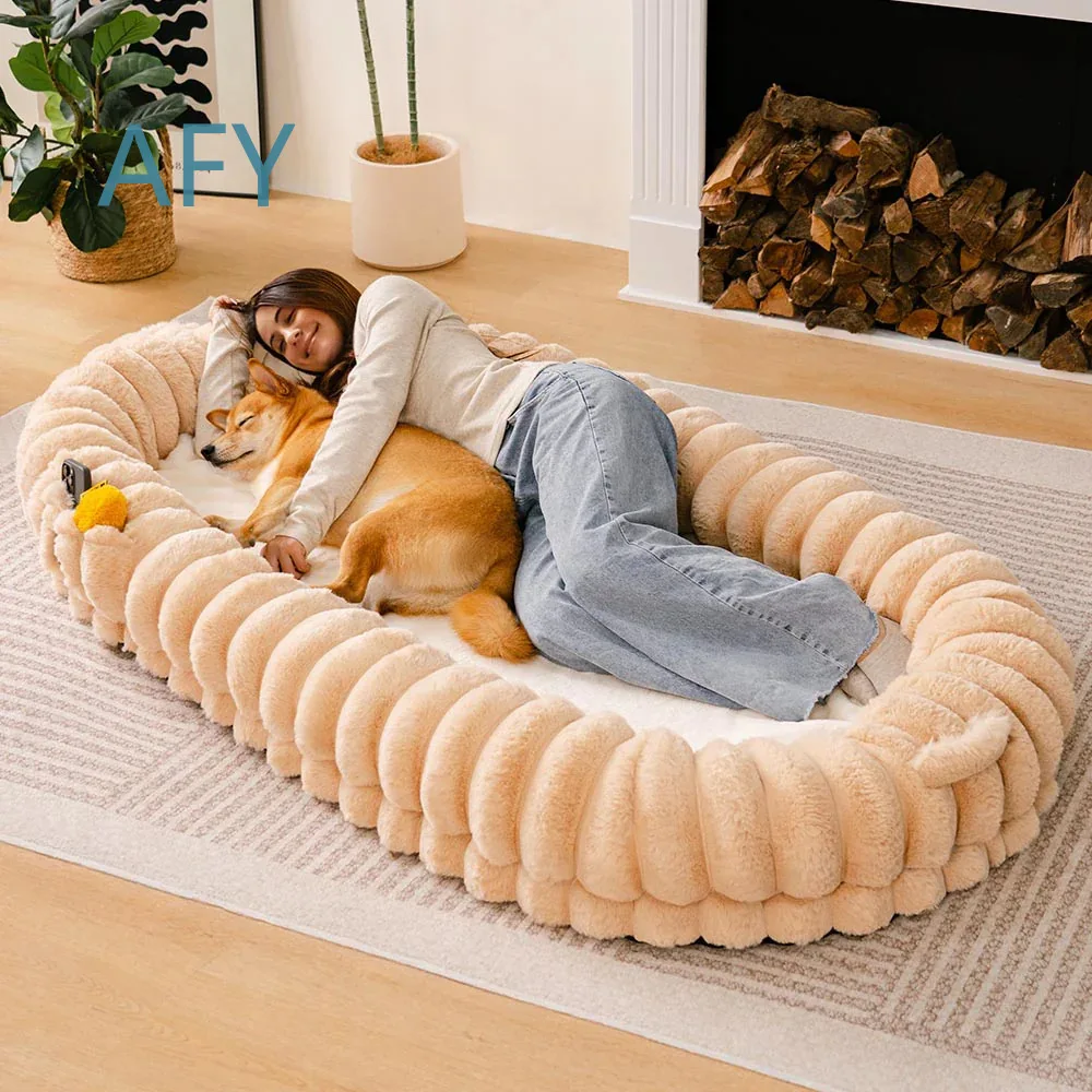 Extra Large Washable Dog Bed for Human Pet Sharing Sofa Couch Mattress Comfortable Safe Pet Furniture for Dogs Cats Indoor