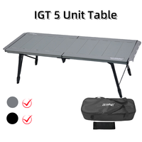 Camping IGT Table igt 5 Unit Table Lightweight Aluminum Alloy Table New Folding Camping Desk Picnic Tactical IGT