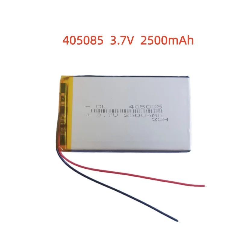 

405085 3.7V battery 2500mAh For smart home air purifier conditioner suit massager soft-pack smart home alarm LED lamp batteries