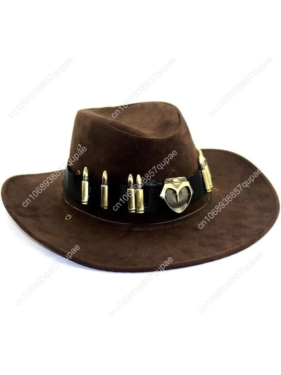 

McCree Hats Brown Cosplay Badge Cowboy Hat Caps