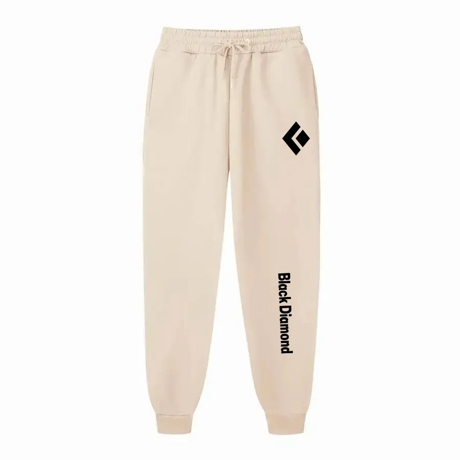 Pantaloni sportivi da uomo e da donna con diamanti neri pantaloni lunghi stampati alla moda pantaloni sportivi da jogging casual da uomo e da donna