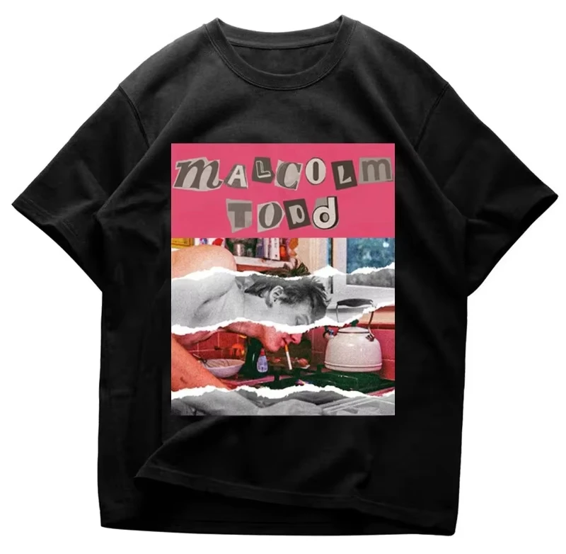 Malcolm Collage Retro Music Fan Todd Graphic T-Shirt Cotton Men Women Streetwear Tee