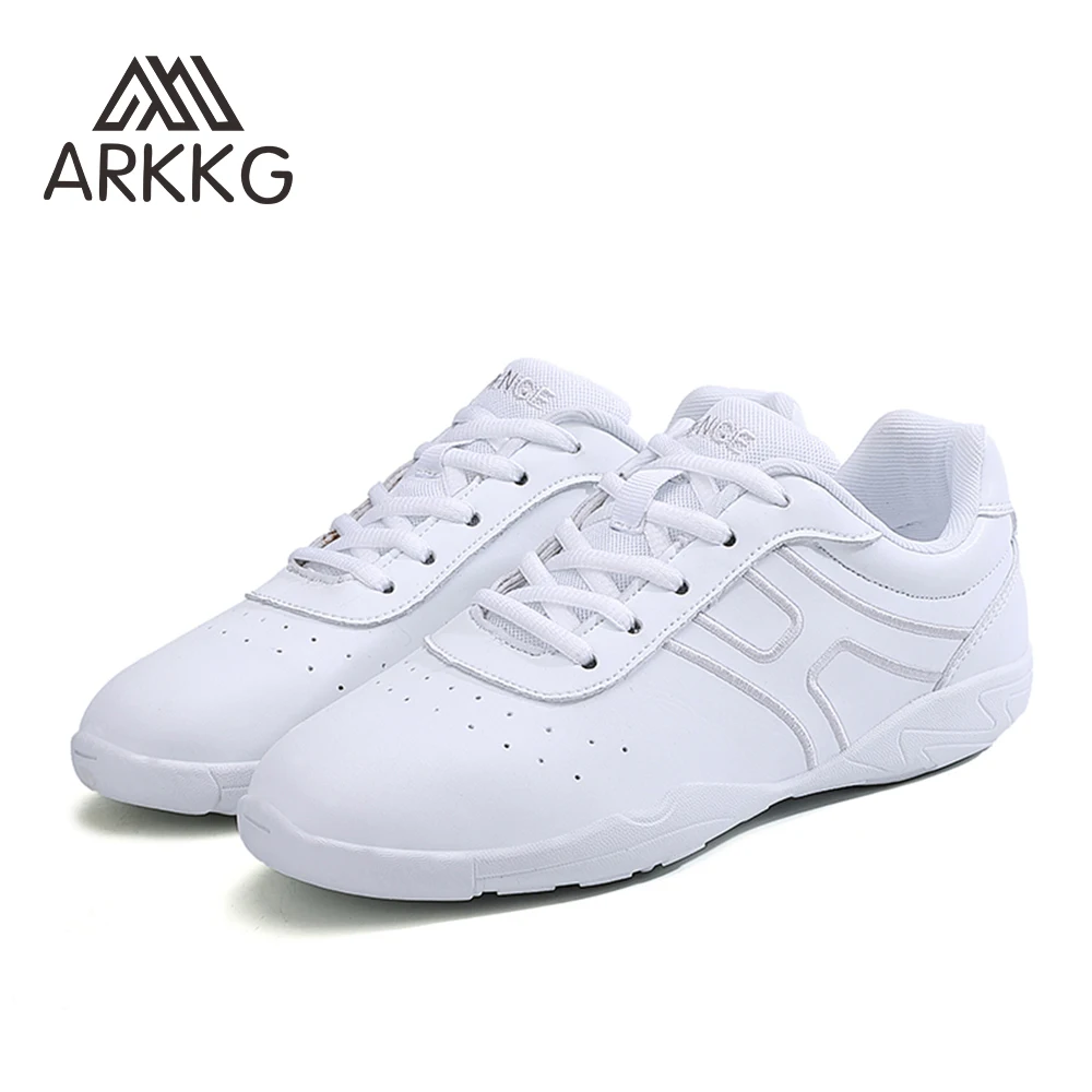 ARKKG Girls White Cheer Shoes Trainers Toddler Training Tennis Dance Shoes Kids gymnastics shoes Youth Cheer Competition Sneaker