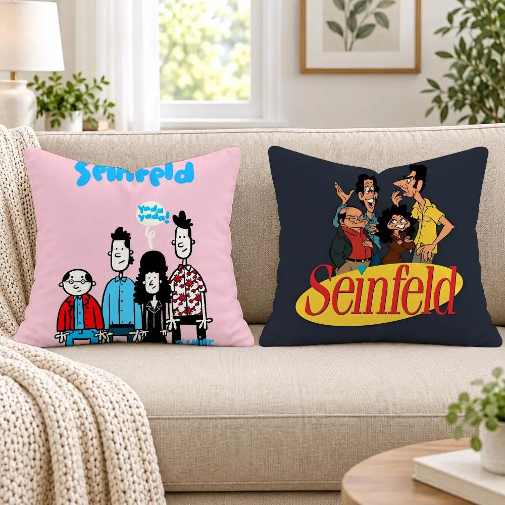 Vantage Movie S-Seinfeld Cushion Cover Short Plush Double-Sided Printing Sofa Bedroom Living Room Throw Pillow Cover Home Decor